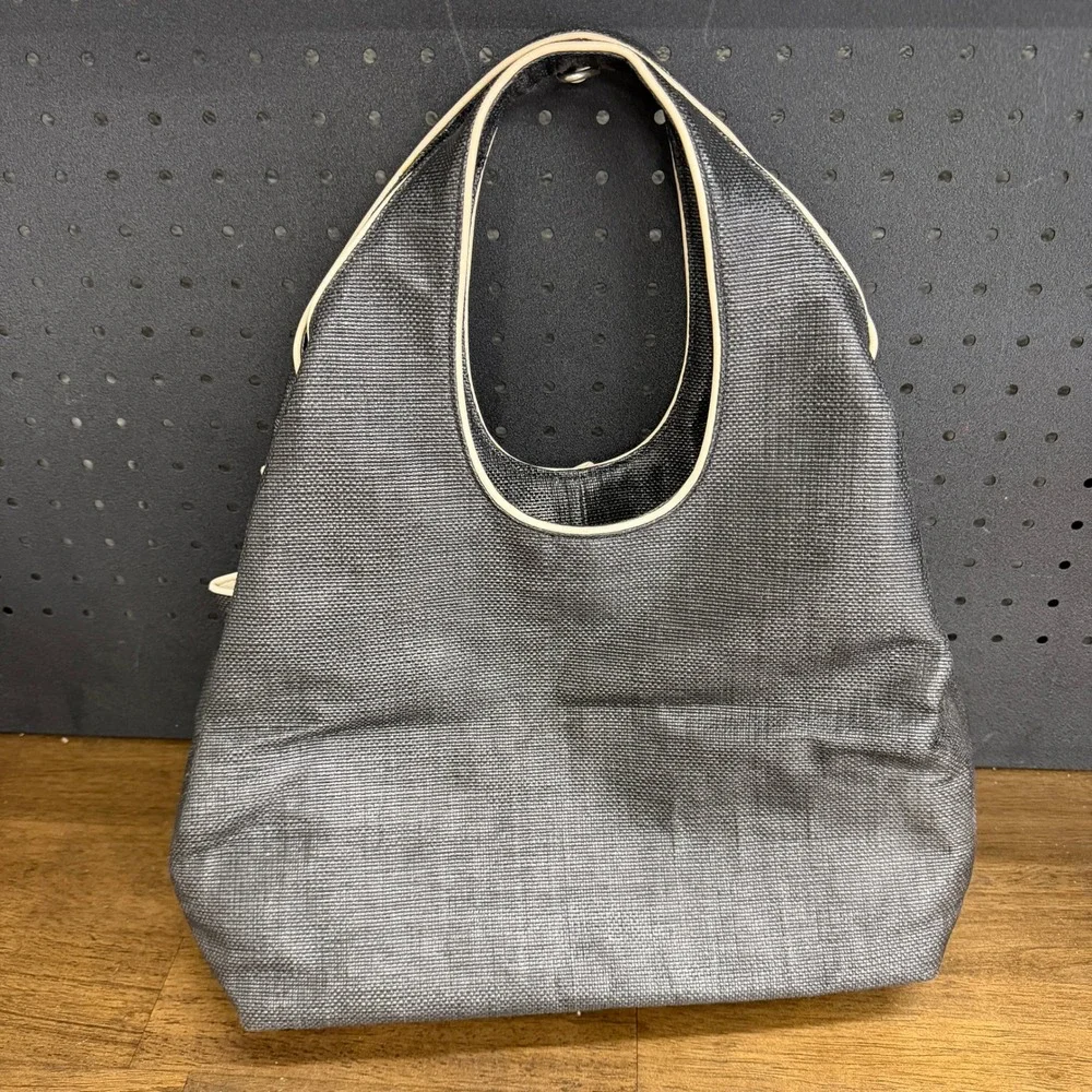 Kate Spade New York Hope Avenue Audrina Hobo Tote Bag  Black Metallic Bow